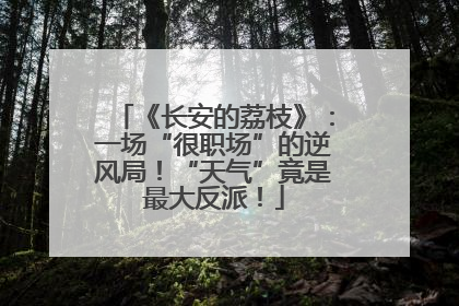 《长安的荔枝》：一场“很职场”的逆风局！“天气”竟是最大反派！