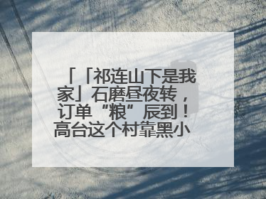 「祁连山下是我家」石磨昼夜转，订单“粮”辰到！高台这个村靠黑小麦面粉拿下成立来最大订单