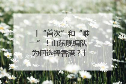 “首次”和“唯一”！山东舰编队为何选择香港？