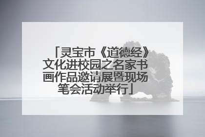 灵宝市《道德经》文化进校园之名家书画作品邀请展暨现场笔会活动举行