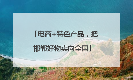 电商+特色产品，把邯郸好物卖向全国