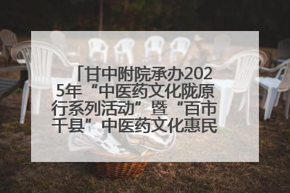 甘中附院承办2025年“中医药文化陇原行系列活动”暨“百市千县”中医药文化惠民活动（甘肃站）