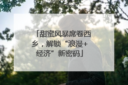 甜蜜风暴席卷西乡，解锁“浪漫+经济”新密码