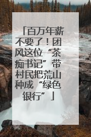 百万年薪不要了！团风这位“茶痴书记”带村民把荒山种成“绿色银行”