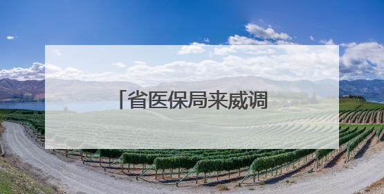 省医保局来威调研价格招采工作