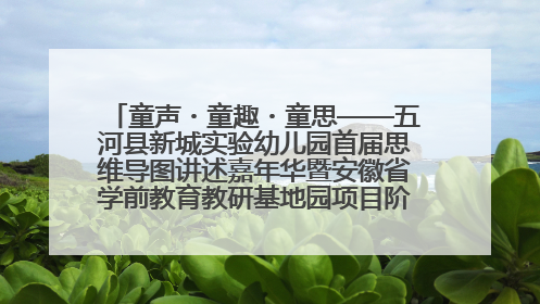 童声・童趣・童思——五河县新城实验幼儿园首届思维导图讲述嘉年华暨安徽省学前教育教研基地园项目阶段性成果展示活动