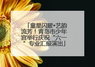童星闪耀•艺韵流芳！青岛市少年宫举行庆祝“六一”专业汇报演出
