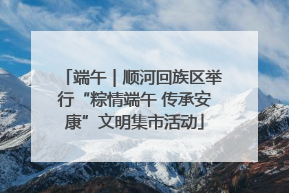 端午｜顺河回族区举行“粽情端午 传承安康”文明集市活动