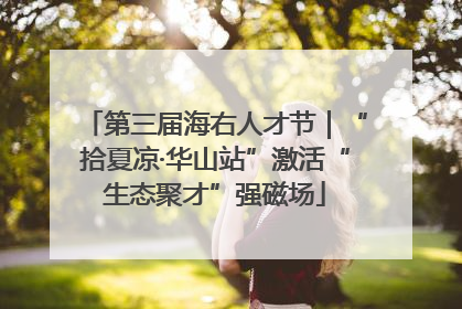 第三届海右人才节｜“拾夏凉·华山站”激活“生态聚才”强磁场
