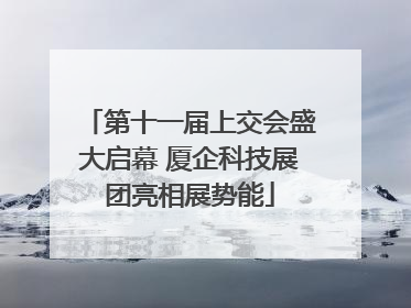 第十一届上交会盛大启幕 厦企科技展团亮相展势能