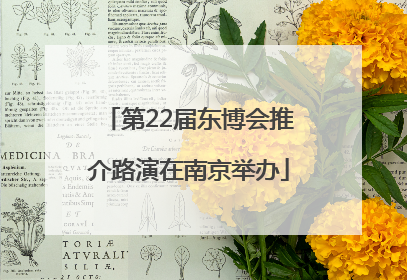 第22届东博会推介路演在南京举办