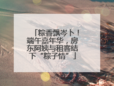 粽香飘岑卜！端午嘉年华，房东阿姨与租客结下“粽子情”