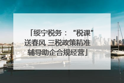 绥宁税务：“税课”送春风 三税政策精准辅导助企合规经营