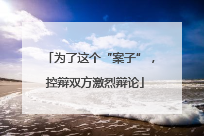 为了这个“案子”，控辩双方激烈辩论