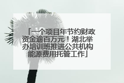 一个项目年节约财政资金逾百万元！湖北举办培训班推进公共机构能源费用托管工作