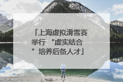 上海虚拟滑雪赛举行 “虚实结合”培养后备人才