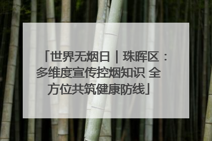世界无烟日｜珠晖区：多维度宣传控烟知识 全方位共筑健康防线