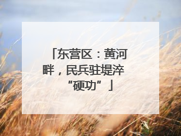 东营区：黄河畔，民兵驻堤淬“硬功”