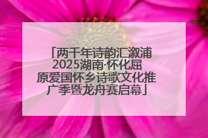 两千年诗韵汇溆浦 2025湖南·怀化屈原爱国怀乡诗歌文化推广季暨龙舟赛启幕