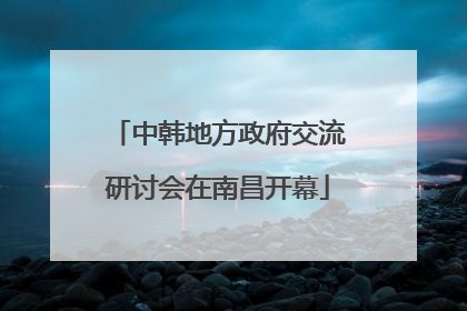 中韩地方政府交流研讨会在南昌开幕
