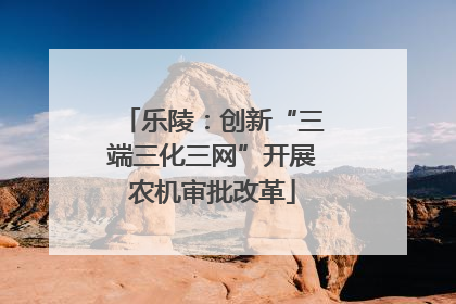 乐陵：创新“三端三化三网”开展农机审批改革