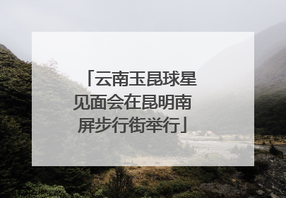 云南玉昆球星见面会在昆明南屏步行街举行