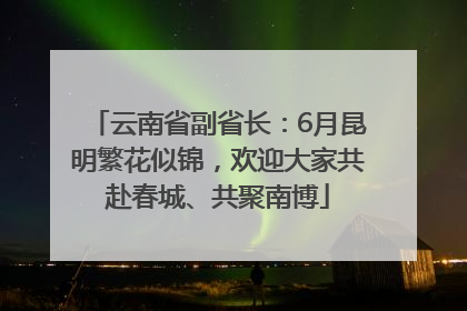 云南省副省长：6月昆明繁花似锦，欢迎大家共赴春城、共聚南博