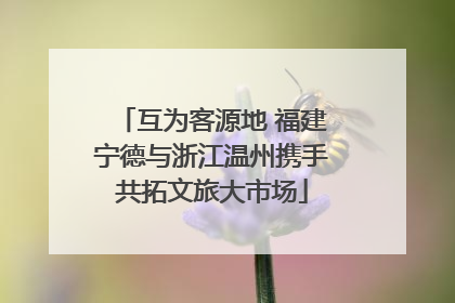 互为客源地 福建宁德与浙江温州携手共拓文旅大市场