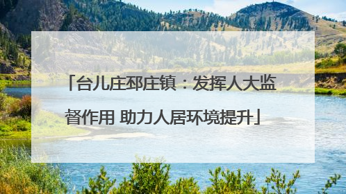 台儿庄邳庄镇：发挥人大监督作用 助力人居环境提升