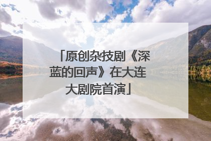原创杂技剧《深蓝的回声》在大连大剧院首演