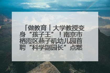 做教育︱大学教授变身“孩子王”！南京市栖霞区燕子矶幼儿园首聘“科学副园长”点燃萌娃科学梦