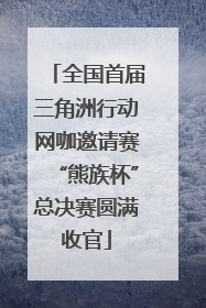 全国首届三角洲行动网咖邀请赛“熊族杯”总决赛圆满收官