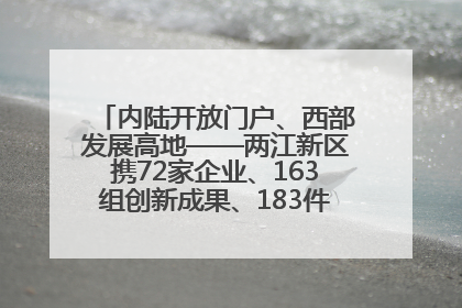 内陆开放门户、西部发展高地——两江新区携72家企业、163组创新成果、183件特色产品亮相西洽会
