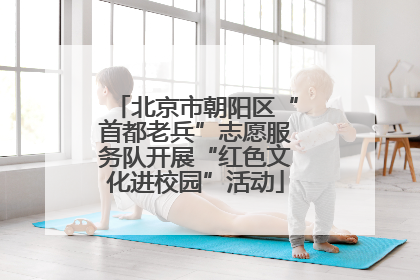 北京市朝阳区“首都老兵”志愿服务队开展“红色文化进校园”活动