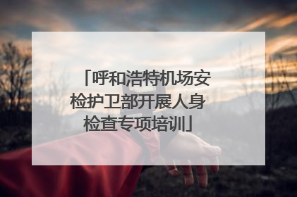 呼和浩特机场安检护卫部开展人身检查专项培训