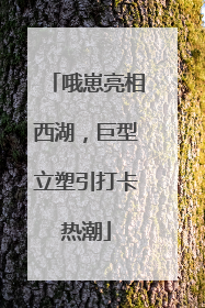 哦崽亮相西湖，巨型立塑引打卡热潮