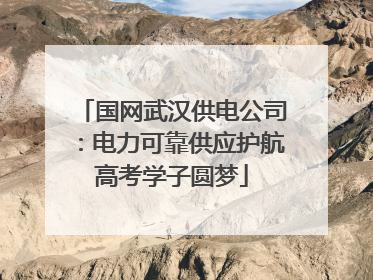 国网武汉供电公司：电力可靠供应护航高考学子圆梦