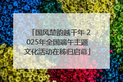 国风楚韵越千年 2025年全国端午主题文化活动在秭归启幕
