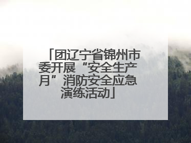 团辽宁省锦州市委开展“安全生产月”消防安全应急演练活动