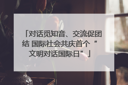 对话觅知音、交流促团结 国际社会共庆首个“文明对话国际日”
