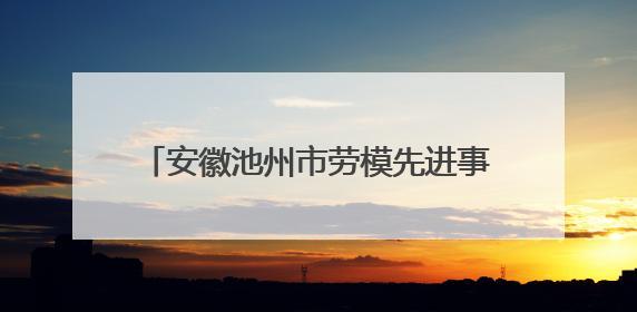 安徽池州市劳模先进事迹宣讲活动走进校园