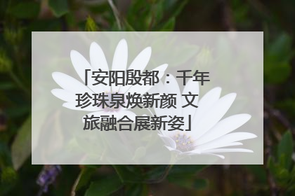 安阳殷都：千年珍珠泉焕新颜 文旅融合展新姿