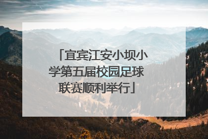宜宾江安小坝小学第五届校园足球联赛顺利举行