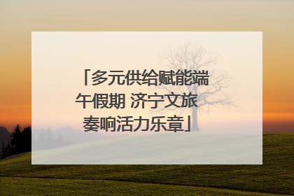 多元供给赋能端午假期 济宁文旅奏响活力乐章
