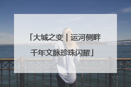 大城之变｜运河侧畔 千年文脉珍珠闪耀