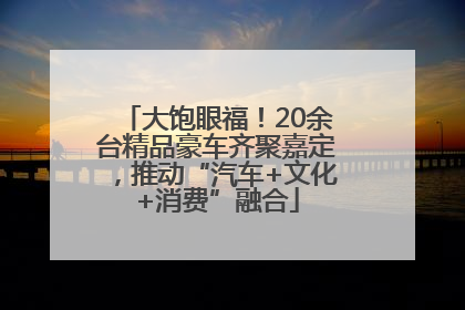 大饱眼福！20余台精品豪车齐聚嘉定，推动“汽车+文化+消费”融合