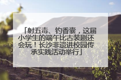 射五毒、钓香囊，这届小学生的端午比古装剧还会玩！长沙非遗进校园传承实践活动举行