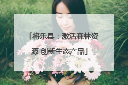将乐县：激活森林资源 创新生态产品