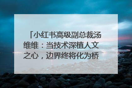 小红书高级副总裁汤维维：当技术深植人文之心，边界终将化为桥梁｜聚焦2025文化强国建设高峰论坛