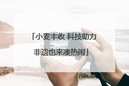 小麦丰收 科技助力 非遗也来凑热闹